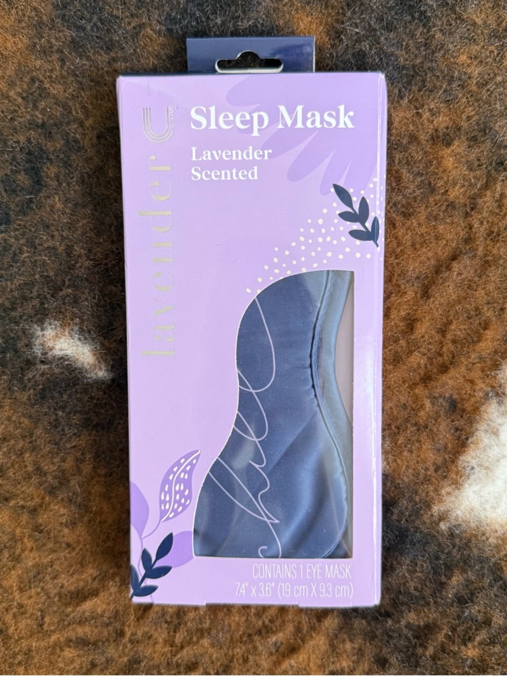Lavender Scented Sleep Mask - Purple/Gray